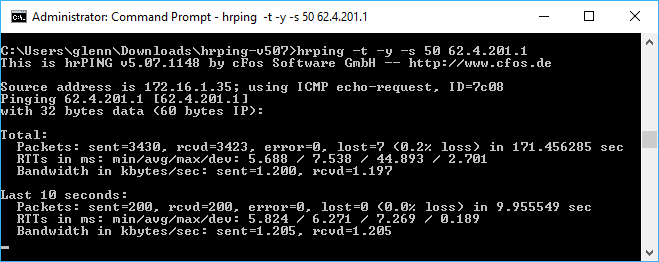 hrping next hop after VDSL shortly after resync RTT 6,27 ms avg 20171225.png