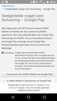 Netflix betaling