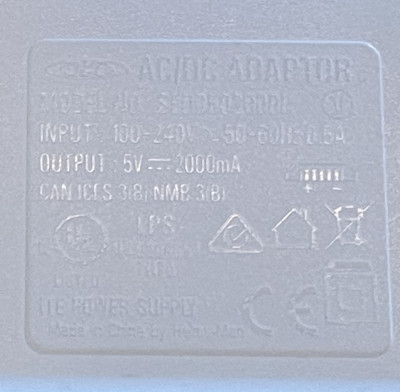 5V - 2A Netatmo camera adapter