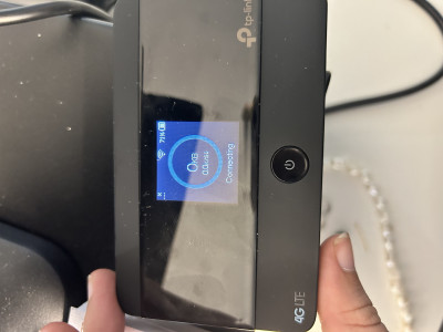 Dit staat op het tp link scherm