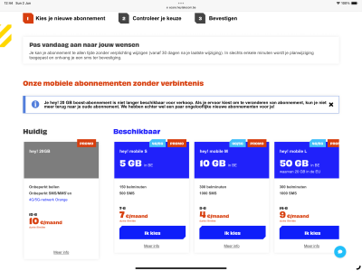 Hey bestaande klant met -5€ lifetime promo FOUT: 300 minuten NL